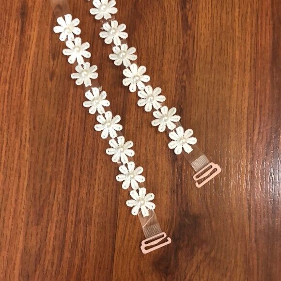 NEW Silver rhinestone  decorative bra straps - Picture 6 of 8